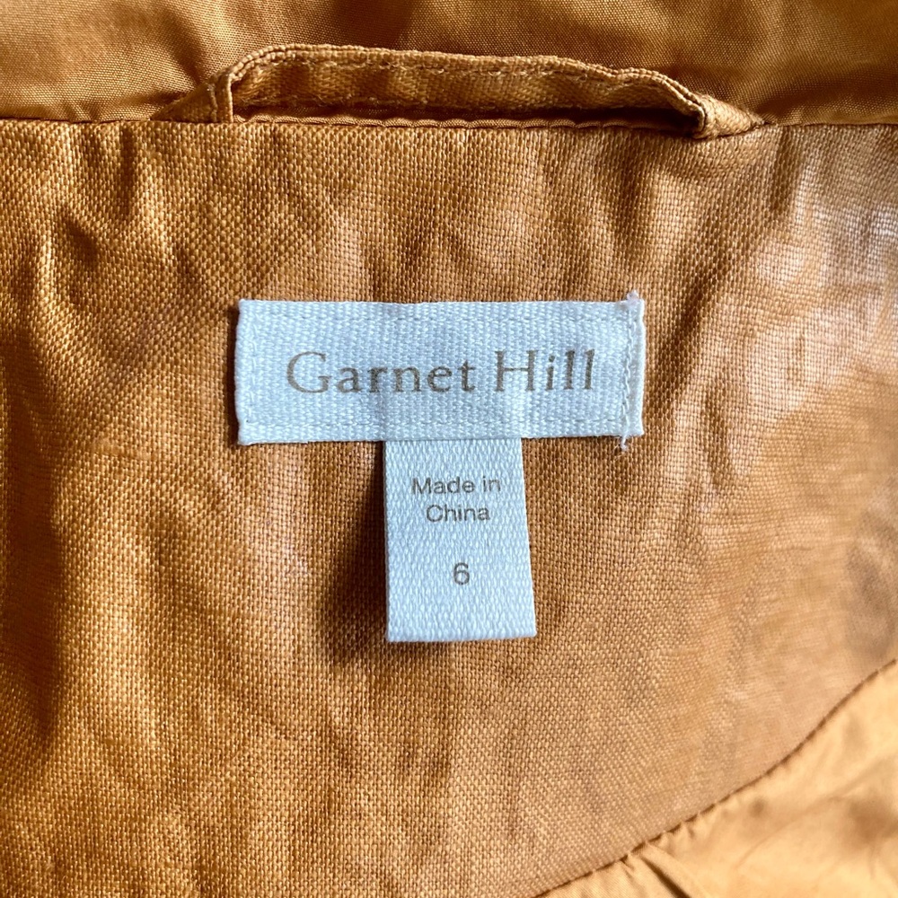 Garnet Hill Waxed Linen Raincoat 6 - Picture 6 of 8